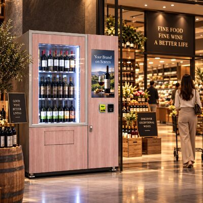 Qualità Macchina per vendere vino raffreddato Winnsen doppio schermo 32 pollici pubblicità e touch operation fabbrica