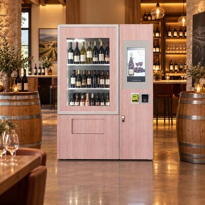 Qualità Distributore Automatico di Vino Commerciale Winnsen Capacità 120 Bottiglie 18 Selezione Vini Refrigerazione fabbrica