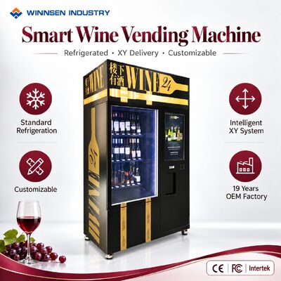 Qualità Distributore di vino Winnsen con cestello intelligente XY, consegna delicata della bottiglia senza cadute fabbrica