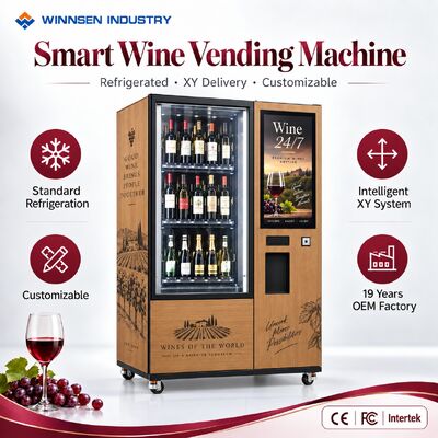 Qualità Winnsen Self Service Wine Vending Machine for Airports Hotels Shopping Malls Chilled Retail fabbrica