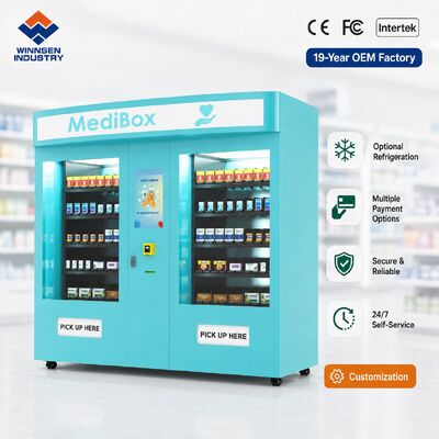 Qualità Winnsen Dual Pharmacy Vending Machine Large Capacity Medicine Kiosk for Hospital Pharmacy fabbrica