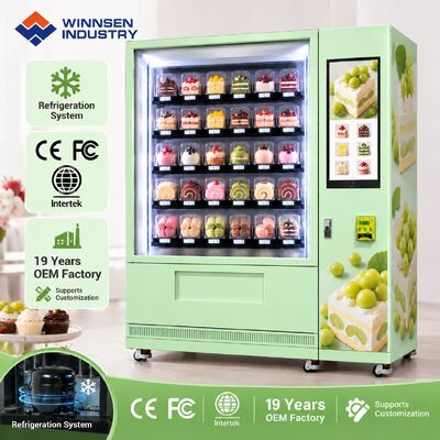 Qualità Winnsen Smart vending machine frigorifero con ascensore per il display dei dolci della pasticceria fabbrica