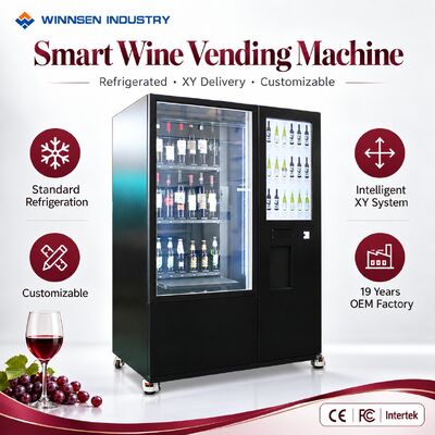 Qualità Winnsen  Commercial Wine Vending Machine for Wine Shops Liquor Stores Retail Display Cooler fabbrica