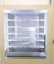 Chiosco dei distributori automatici della scatola di pranzo delle tagliatelle dell'alimento istantaneo con la microonda ed il pagamento con carta di credito