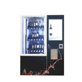 Chiosco del distributore automatico del succo della bottiglia della cola della birra del vino con il touch screen ed il frigorifero