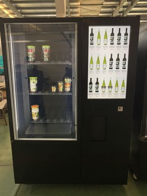 Distributore automatico del vino rosso del touch screen per la via, distributore automatico del succo