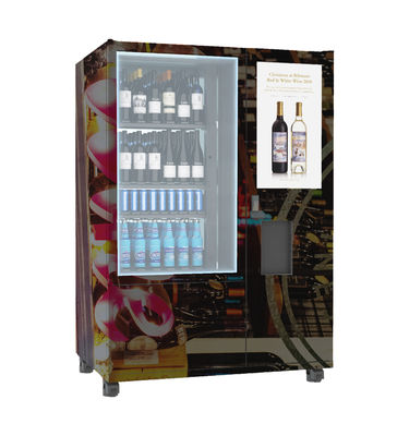 Distributore automatico in bottiglia freddo del vino di pagamento di ricerca di Qr