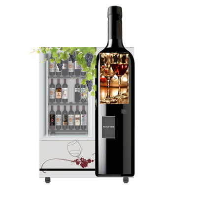 Distributore automatico di vetro della bottiglia di vino di USB con il sistema dell'ascensore dell'elevatore
