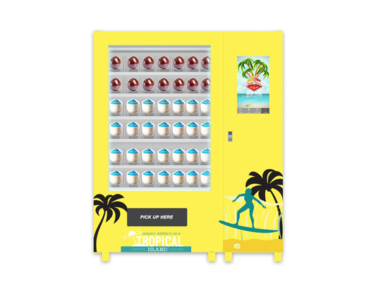 Auto commerciale dell'interno del sistema dell'elevatore del distributore automatico dell'alimento della carta di credito dell'acqua di cocco