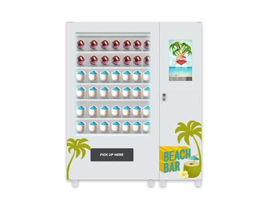 Distributore automatico fresco della noce di cocco della moneta dell'acqua del touch screen