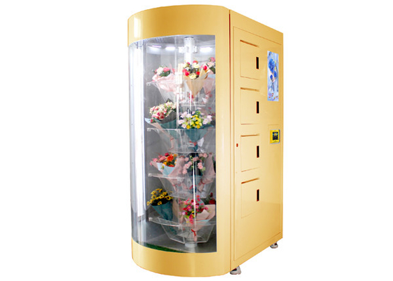 Holland Denmark Customized 24 ore del fiore di distributore automatico fresco di taglio con l'umidificatore di refrigerazione per il mercato di Europa