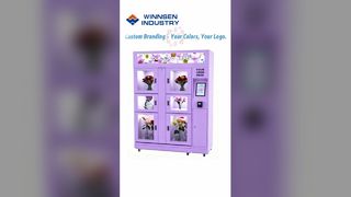 Distributore automatico di fiori intelligente 24 7 Vendite di bouquet freschi